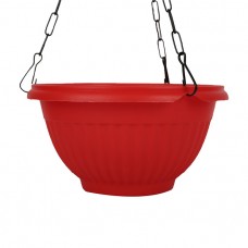 DAISY PLANTER WITH PLASTIC HANGER (RED)