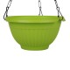 DAISY PLANTER WITH PLASTIC HANGER (SILVER)