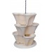 STACK A POT SET OF 5 PIECES(3 LAYR POT +1 TRAY+1 CHAIN)(BEIGE) 