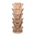 VERTICAL STACK A POT SET OF 7 PCS   (SIX LAYER OF POTS+ONE TRAY)(ONE LAYER=3 PLANT)  ORANGE