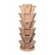 VERTICAL STACK A POT SET OF 5 PCS (THREE LAYER OF POTS +ONE TRAY+ONE CHAIN)(ONE LAYER =3 PLANT)
