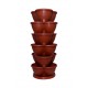 STACK A POT SET OF 7 PIECES(SIX LAYER OF POT +ONE TRAY)(ONE LAYER=3 PLANT) 