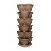 HYDROPONIC POT  5 PCS (THREE LAYER OF POTS + ONE TRAY + ONE CHAIN) (ONE LAYER = 4 PLANT) TERRACOTTA